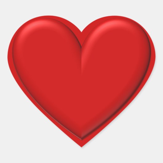Puffy Heart Hart Sticker (Voorkant)