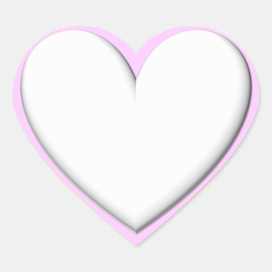 Puffy Heart Hart Sticker (Voorkant)