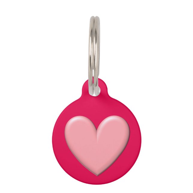  Puffy Heart Huisdierpenning (Voorkant)