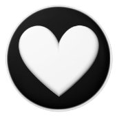 Puffy Heart Keramische Knop (Voorkant)