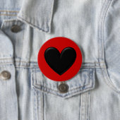 Puffy Heart Ronde Button 7,6 Cm (In situ)