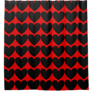 Puffy Hearts Douchegordijn