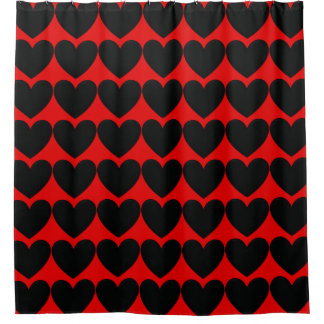 Puffy Hearts Douchegordijn