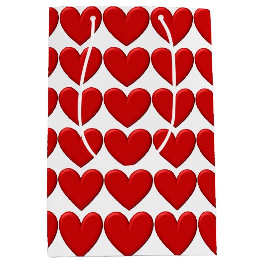 Puffy Hearts Medium Cadeauzakje (Voorkant)