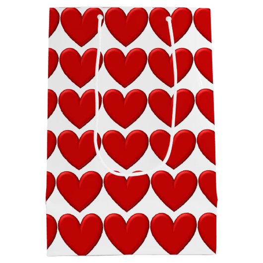 Puffy Hearts Medium Cadeauzakje (Achterkant)