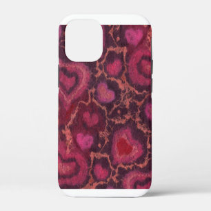 Puffy Hearts Romantische Liefde Roze Rood Valentij iPhone 12 Mini Hoesje