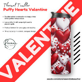 Puffy Hearts Thermokopje Thermosbeker