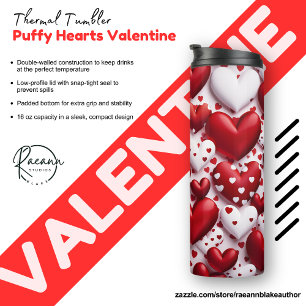 Puffy Hearts Thermokopje Thermosbeker