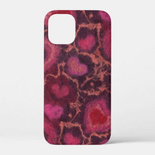 Puffy maakt Romantic Love Pink Red Valentijns Art Case-Mate iPhone Case