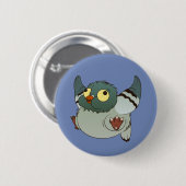 Puffy Pigeon - Puffy Badge Ronde Button 5,7 Cm (Voorkant /achterkant)