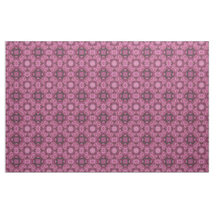Puffy Pink Flowers Kaleidoscope Stof