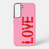 Puffy Red LOVE Samsung Galaxy Hoesje (Achterkant)