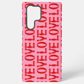 Puffy Red LOVE Samsung Galaxy Hoesje (Achterkant)