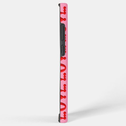 Puffy Red LOVE Samsung Galaxy Hoesje (Rechterkant)