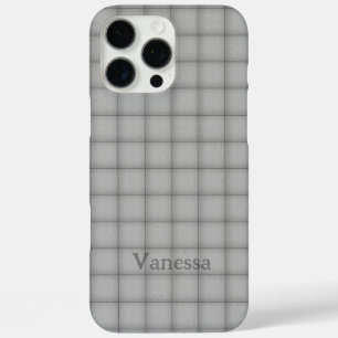 Puffy Squares Favoriete Kleur Checker Aangepaste N iPhone 16 Pro Max Hoesje