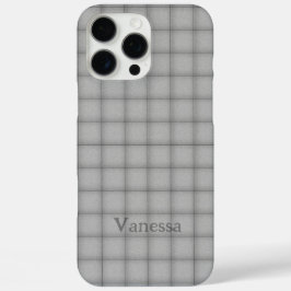 Puffy Squares Favorite Color Checker Custom Name iPhone 16 Pro Max Hoesje