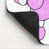 Puffy the Pink Poodle Muismat (Hoek)