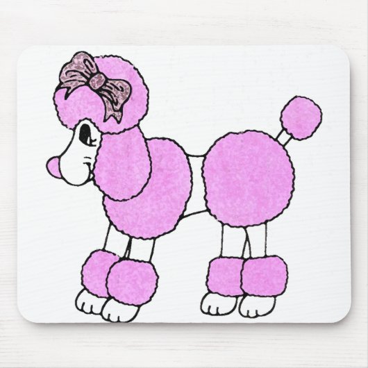 Puffy the Pink Poodle Muismat (Voorkant)