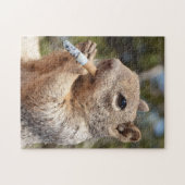 Puffy the Squirrel Cigarette Smoking Smoker Funny Legpuzzel (Horizontaal)