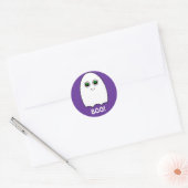 Puffy Toon Ghost Boo Halloween Sticker (Envelop)