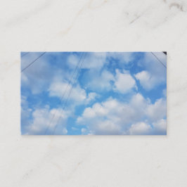 Puffy White Clouds Blue Sky Visitekaartjes 2019