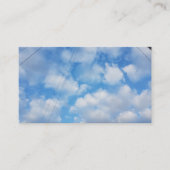Puffy White Clouds Blue Sky Visitekaartjes 2019 (Voorkant)
