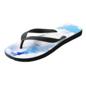 Puffy White Clouds en Blue Sky Teenslippers (Schuin)