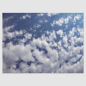 Puffy wolken op Blue Sky Tissue Paper Tissuepapier (Voorkant)