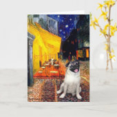 Pug 10 (reebruin) - Terrace Cafe Kaart (Gele Bloem)