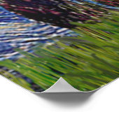 Pug 13 (zwart) - Sterrennacht Poster (Hoek)