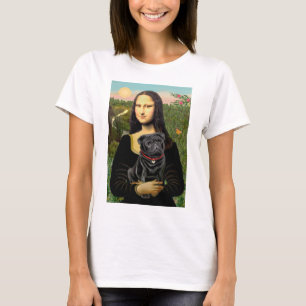 Pug 16 (zwart) - Mona Lisa T-shirt