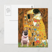 Pug 1 - De Kus Briefkaart (Voorkant / Achterkant)