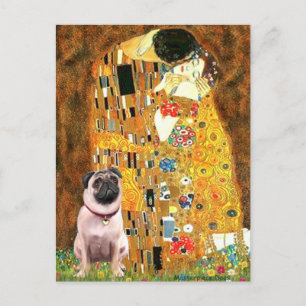 Pug 1 - De Kus Briefkaart