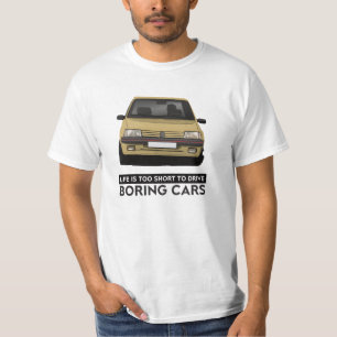 Pug 205 GTi en het leven is te kort - T-shirt