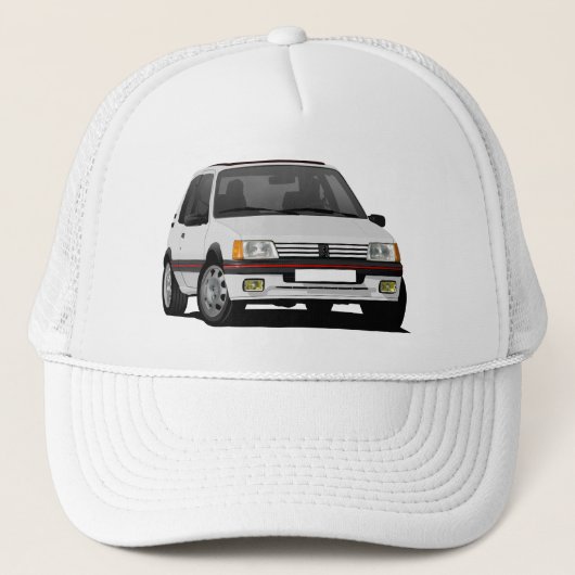 Pug 205 GTi in meer dan 30 kleuren - Trucker Pet (Voorkant)