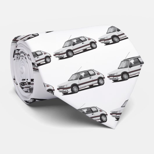 Pug 205 GTi wit Stropdas (Opgerold)