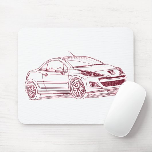 Pug 207 CC 2010 Muismat (Met muis)