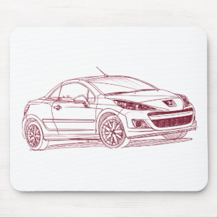 Pug 207 CC 2010 Muismat