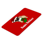 PUG #2 Kerstmis Premium magneet (Linkerzijde)