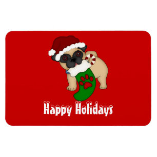 PUG #2 Kerstmis Premium magneet