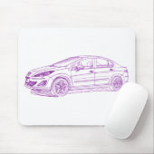 Pug 408 2011 muismat (Met muis)