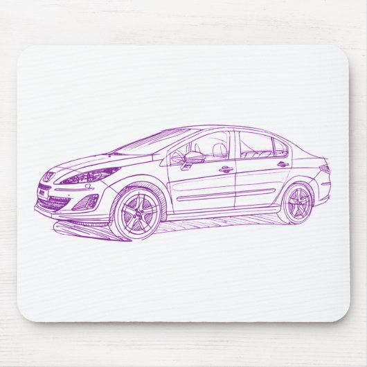 Pug 408 2011 muismat (Voorkant)