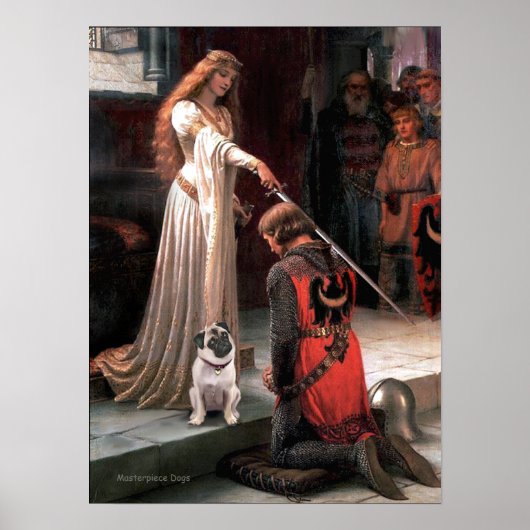 Pug 5 (vaal) - De Erkentelijkheid Poster (Voorkant)
