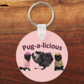 Pug-A-Licious Sleutelhanger (Voorkant)