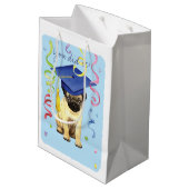 Pug Afstuderen Medium Cadeauzakje (Achterkant Gekanteld)