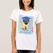 Pug Afstuderen T-shirt (Voorkant)