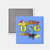 Pug_Agility Gifts Magneet (Voorkant / Achterkant)