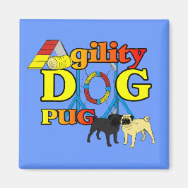 Pug_Agility Gifts Magneet