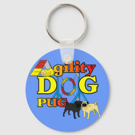 Pug_Agility Gifts Sleutelhanger