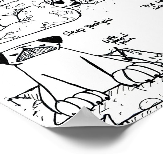 Pug Alarm Clocks Poster (Hoek)